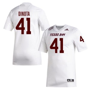 Men AJ DiNota White Texas A&M Aggies #41 2025 Jersey 123660-321