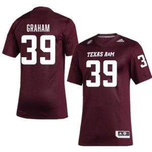 Men Adam Graham Maroon Texas A&M Aggies #39 Embroidery Jerseys 637091-953