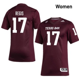 Women Albert Regis Maroon Texas A&M #17 Embroidery Jersey 112499-290