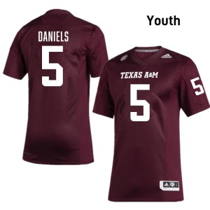 Youth Amari Daniels Maroon Texas A&M #5 Replica Jersey 344031-540