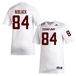 Men Amari Niblack White TAMU #84 Alumni Jerseys 970436-811