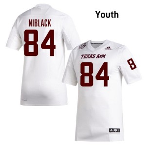 Youth Amari Niblack White Texas A&M Aggies #84 High School Jersey 535753-413