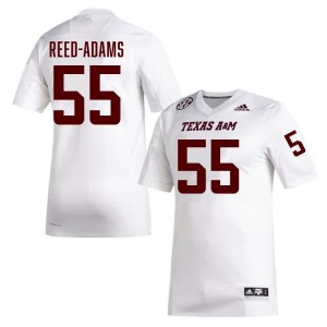 Men Ar'maj Reed-Adams White Texas A&M #55 Game Jerseys 654643-979