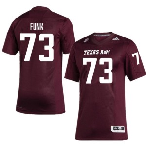 Men Ashton Funk Maroon Texas A&M Aggies #73 Game Jersey 182949-940