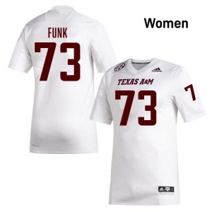 Women Ashton Funk White TAMU #73 2025-26 Jerseys 243990-957