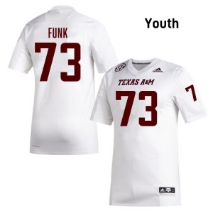 Youth Ashton Funk White Aggies #73 Game Jersey 444885-639