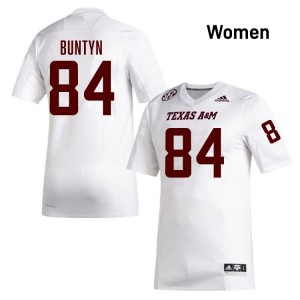 Women Blake Buntyn White Texas A&M Aggies #84 Embroidery Jersey 906590-998