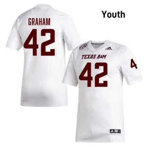 Youth Boomer Graham White TAMU #42 Limited Jerseys 747874-559