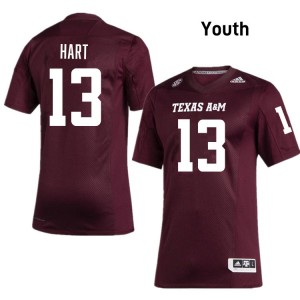Youth Brady Hart Maroon TAMU #13 2025-26 Jersey 796645-246