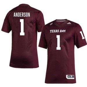 Men Bryce Anderson Maroon Texas A&M Aggies #1 Replica Jerseys 745835-578