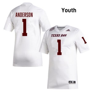 Youth Bryce Anderson White Aggies #1 Player Jerseys 743746-163