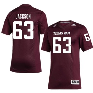 Men Chance Jackson Maroon Texas A&M Aggies #63 Replica Jerseys 739659-456