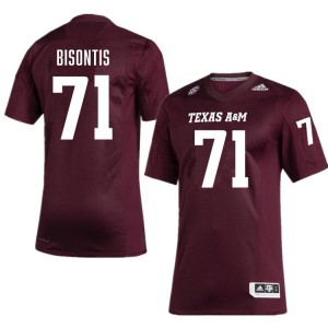 Men Chase Bisontis Maroon Texas A&M #71 Stitched Jersey 844267-731