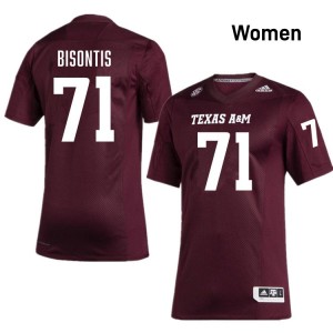 Women Chase Bisontis Maroon Texas A&M University #71 High School Jerseys 802581-560
