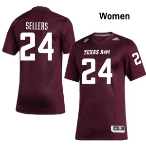 Women Cobey Sellers Maroon Texas A&M Aggies #24 2025-26 Jersey 140872-474