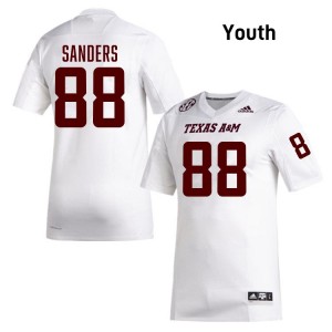 Youth DJ Sanders White Texas A&M #88 2025 Jersey 798166-763