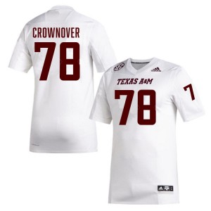 Men Dametrious Crownover White TAMU #78 Stitched Jersey 611929-755