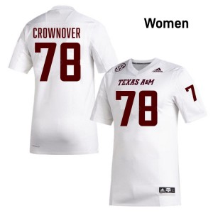 Women Dametrious Crownover White Aggies #78 Game Jersey 670808-766