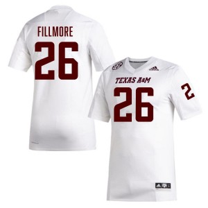 Men Dashawn Fillmore White Texas A&M #26 Limited Jerseys 124638-449