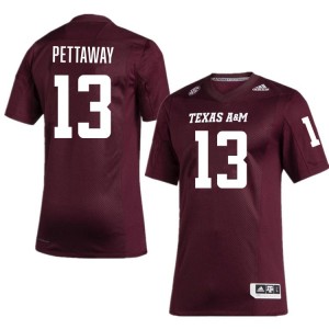 Men Deyjhon Pettaway Maroon Aggies #13 Player Jerseys 318415-990