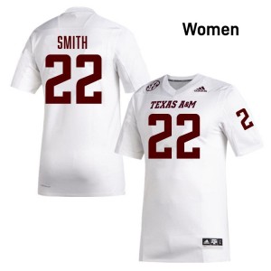 Women EJ Smith White Aggies #22 2025 Jerseys 942889-362