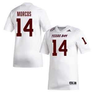 Men Eli Morcos White Texas A&M #14 Embroidery Jersey 325385-497