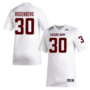 Men JR Rosenberg White TAMU #30 Alumni Jersey 814504-697