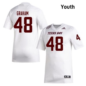 Youth Jacob Graham White Aggies #48 Alumni Jerseys 578559-880