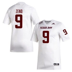 Men Jacob Zeno White Texas A&M Aggies #9 Game Jersey 944634-648