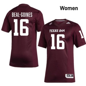 Women Jamar Beal-Goines Maroon Aggies #16 2025 Jerseys 720519-107