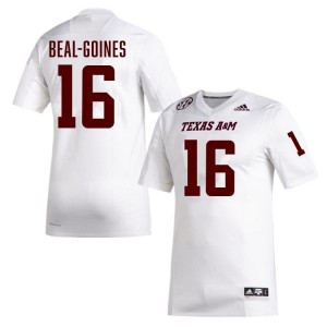 Men Jamar Beal-Goines White Aggies #16 Limited Jerseys 210475-684