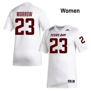 Women Jamarion Morrow White Texas A&M Aggies #23 Game Jersey 800933-442