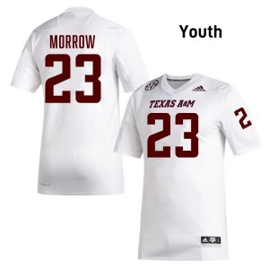 Youth Jamarion Morrow White Texas A&M Aggies #23 2025-26 Jerseys 685069-283
