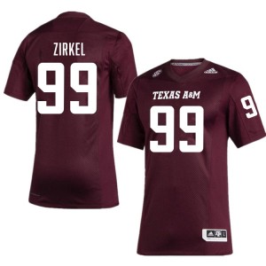 Men Jared Zirkel Maroon Texas A&M #99 Alumni Jersey 420981-969