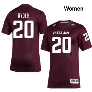 Women Johnny Ryder Maroon Texas A&M Aggies #20 2025 Jerseys 952838-790