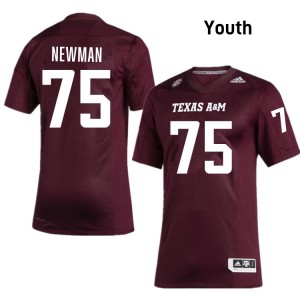 Youth Jonte Newman Maroon Texas A&M #75 Official Jersey 130348-435