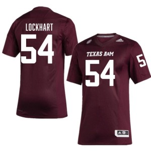 Men Jordan Lockhart Maroon Texas A&M Aggies #54 Official Jerseys 651177-401