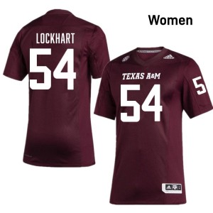 Women Jordan Lockhart Maroon Texas A&M Aggies #54 Game Jersey 326165-621