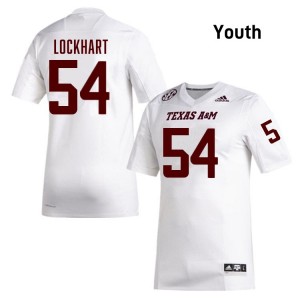 Youth Jordan Lockhart White Aggies #54 Limited Jersey 816849-946