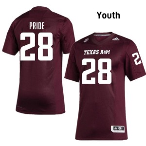 Youth Jordan Pride Maroon TAMU #28 High School Jerseys 657823-180
