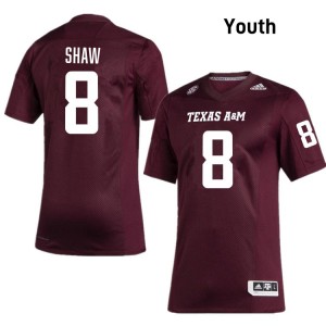 Youth Jordan Shaw Maroon Aggies #8 Limited Jersey 895040-440