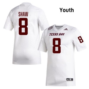 Youth Jordan Shaw White Texas A&M #8 Limited Jersey 942364-407