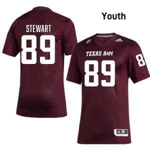 Youth Kade Stewart Maroon Texas A&M #89 2025-26 Jersey 479300-627