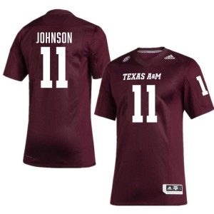 Men Kelshaun Johnson Maroon TAMU #11 Official Jersey 729760-250