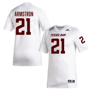 Men Kiotti Armstrong White Texas A&M #21 2025 Jersey 207199-306