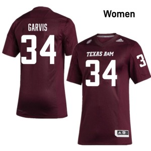 Women Kyle Garvis Maroon Texas A&M #34 2025-26 Jersey 292831-515
