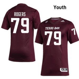 Youth Lamont Rogers Maroon Texas A&M University #79 Game Jersey 551921-669