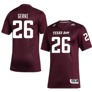 Men Layne Gerke Maroon Texas A&M #26 High School Jerseys 720812-447