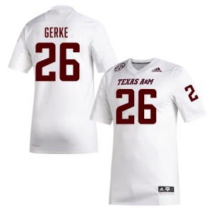 Men Layne Gerke White Aggies #26 Replica Jersey 941923-685