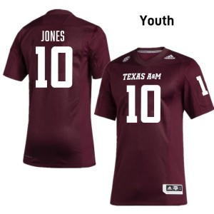 Youth Marco Jones Maroon TAMU #10 Game Jersey 589127-782
